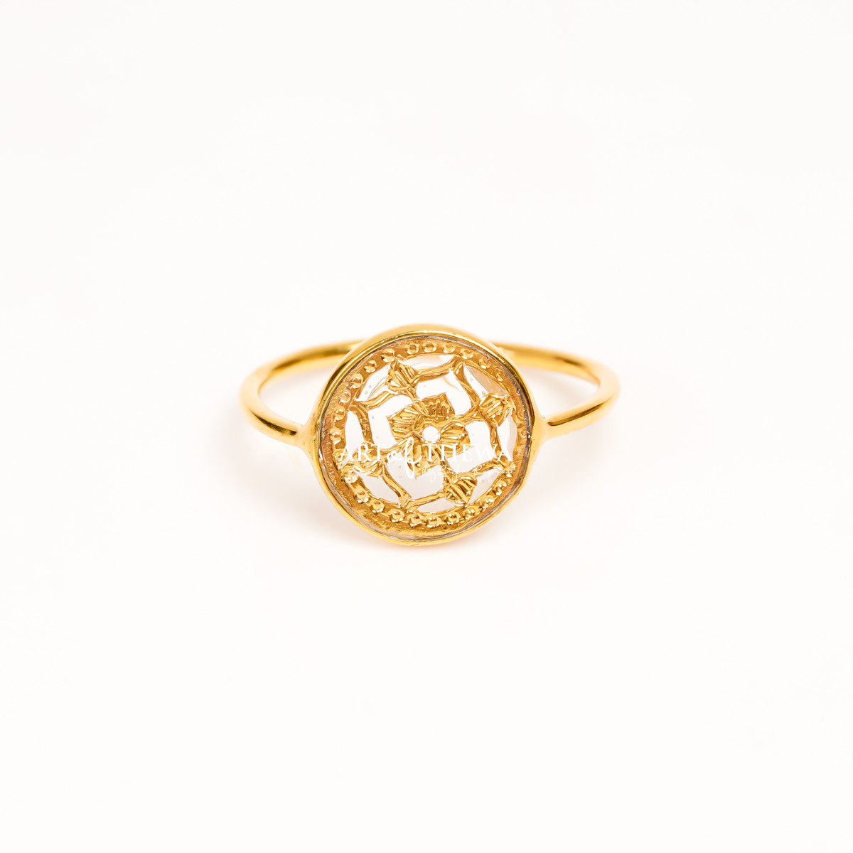The Exquisite Ajisai Thewa Art Ring - A Majestic Masterpiece