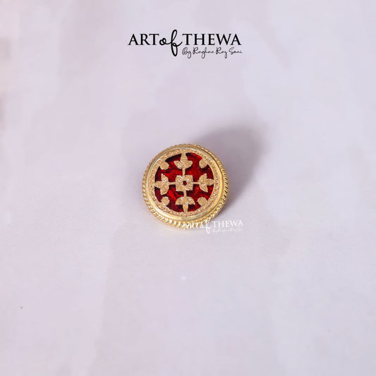 Art of Thewa floret Brooch Pin