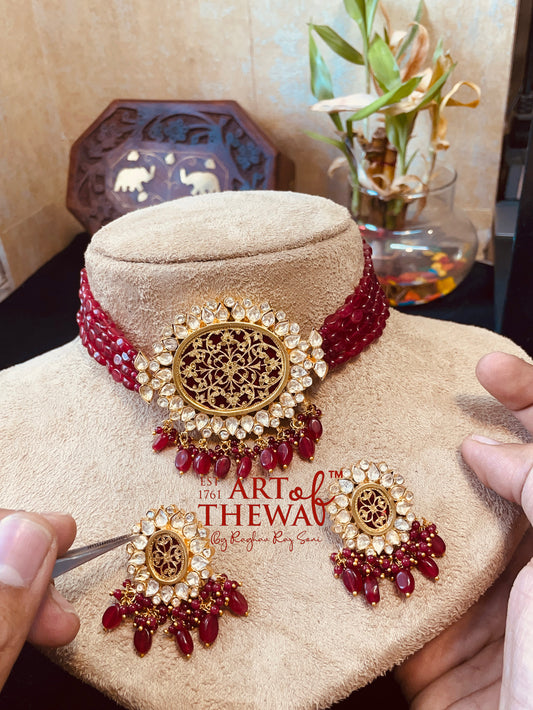 Aisiri Thewa Art Choker Necklace - Elegance Redefined