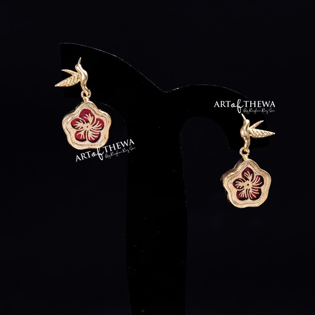 Art of Thewa bird nest stud earrings