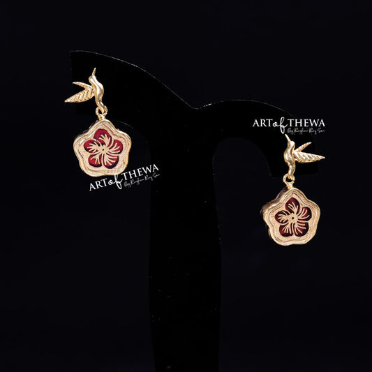 Art of Thewa bird nest stud earrings