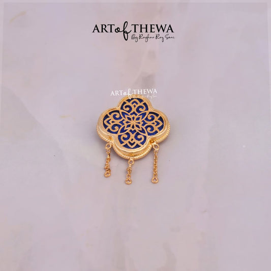 Art of Thewa Persian Brooch pin