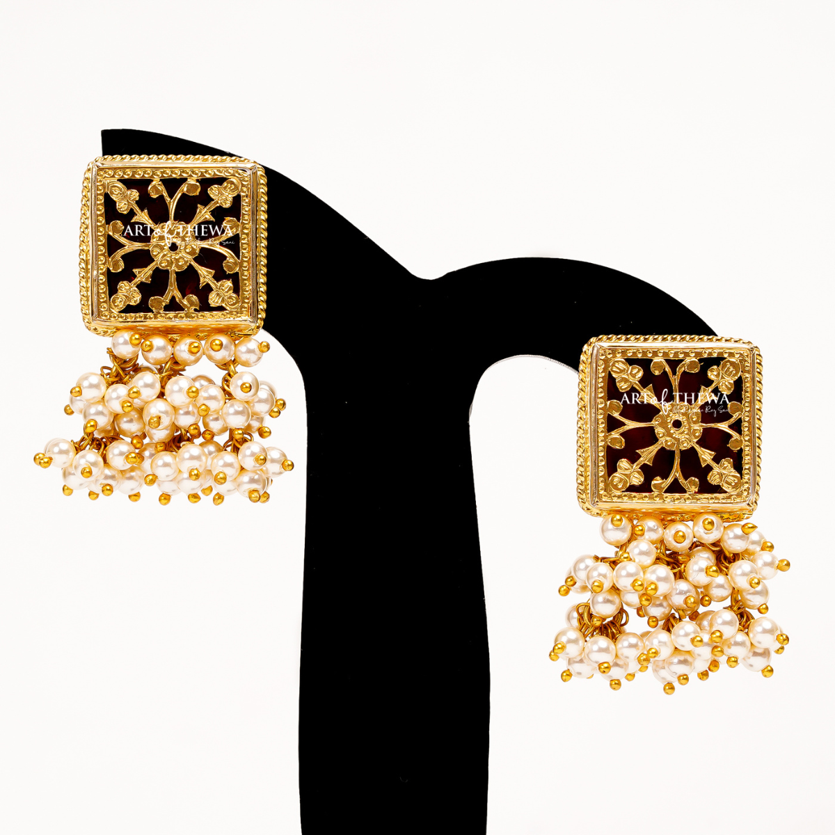 Majestic Mairy Thewa Art Earrings