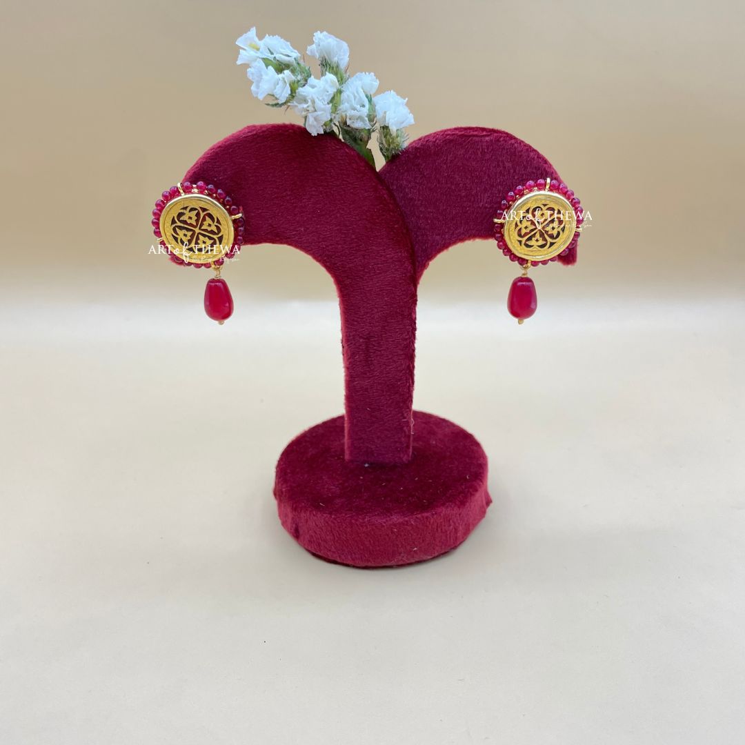 Ahyana Thewa art earrings