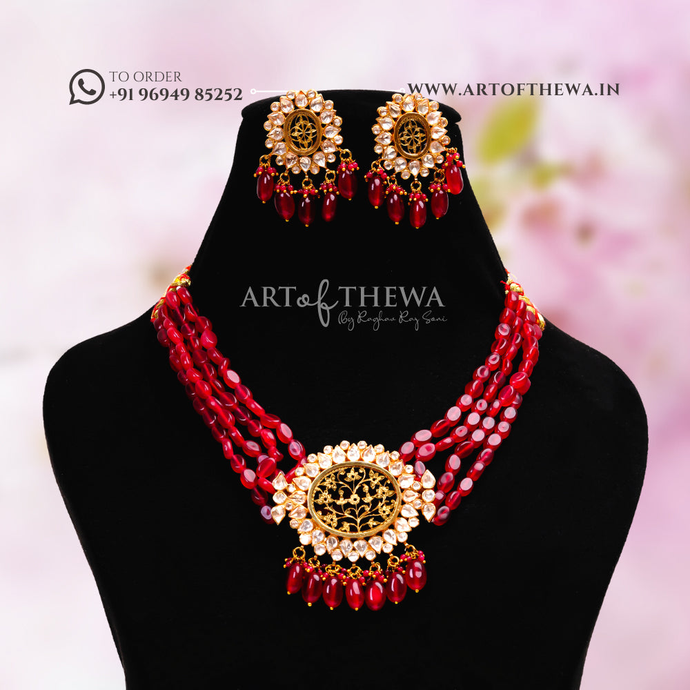 Aisiri Thewa Art Choker Necklace - Elegance Redefined