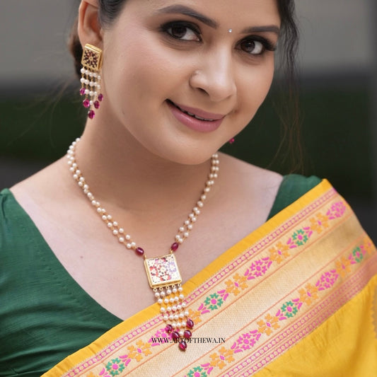 Antho Square Pendant Set By Art Of Thewa