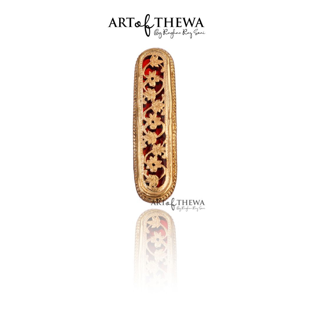 Art of Thewa Jewellery floral Tie pin