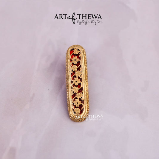 Art of Thewa Jewellery floral Tie pin