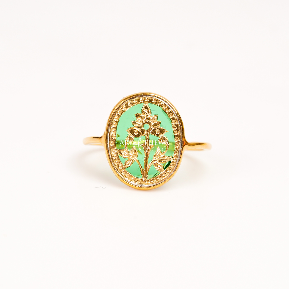 Exquisite Midori Thewa Art Ring - Handcrafted Luxury In Every Inch