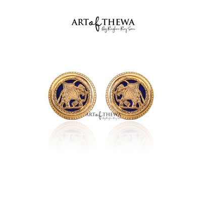 Thewa Jewellery Elephant Cufflinks for Men