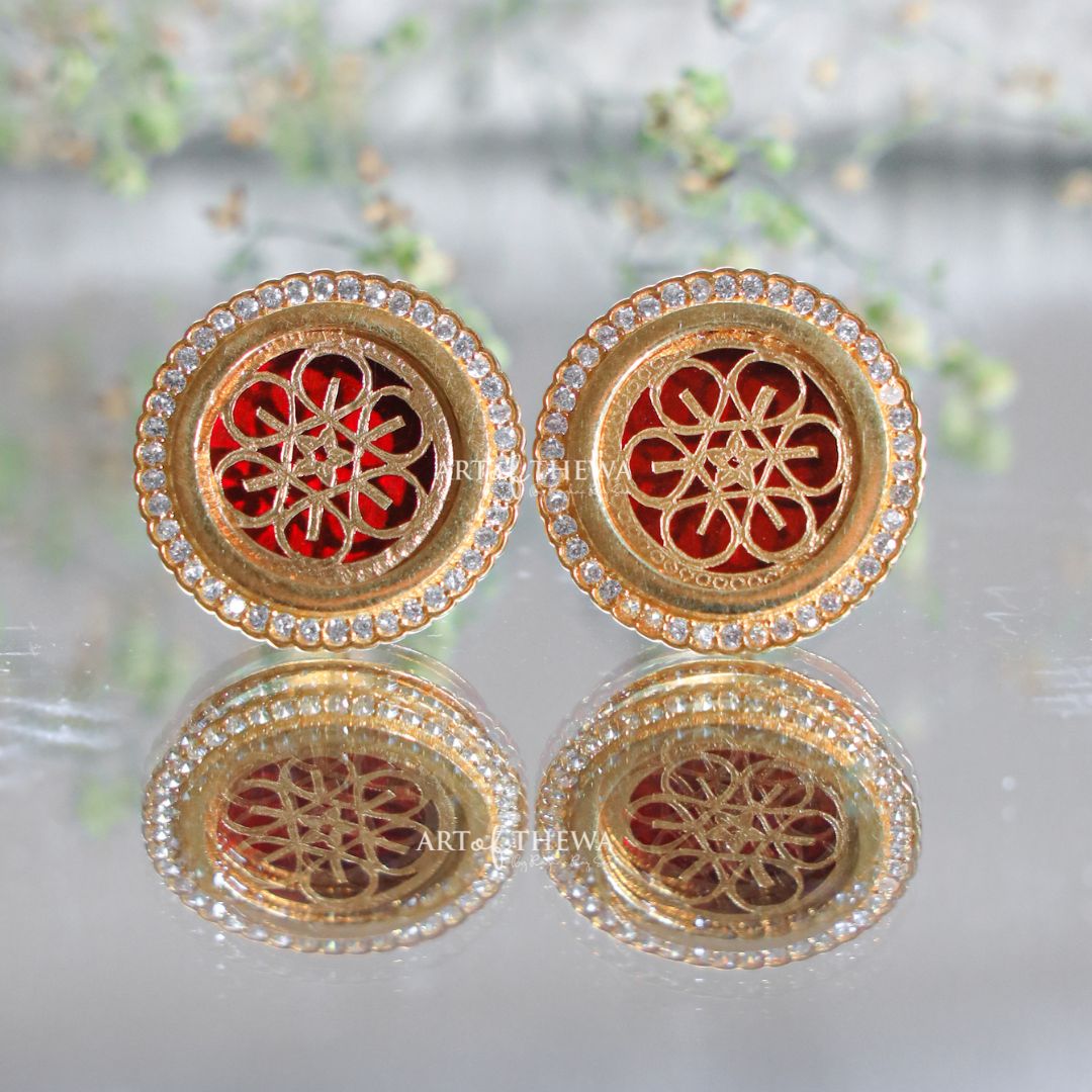 Tarawa Rods Radial Diamond Thewa art studs – Art of Thewa By Raghav Rajsoni