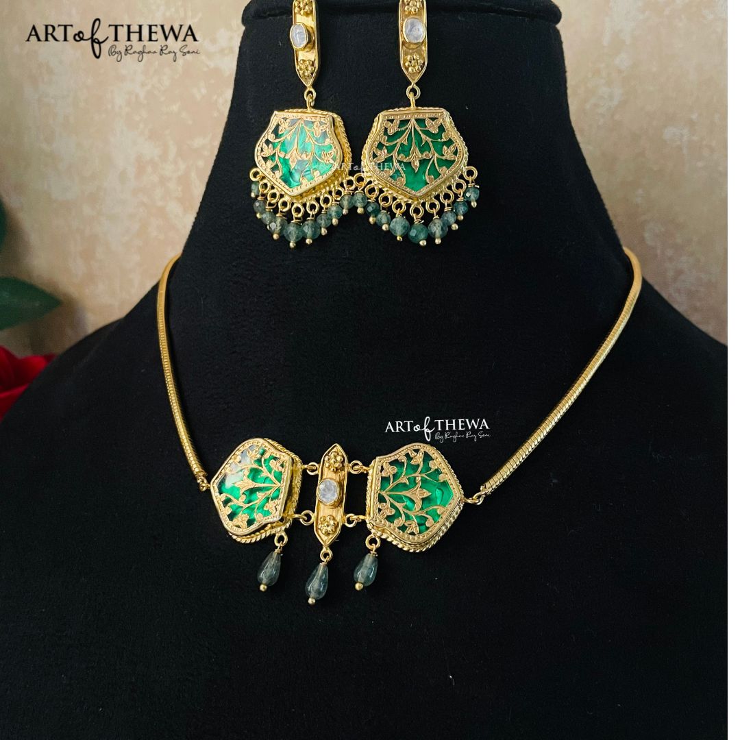 Thewa jewellery , Thewa art